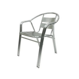 1Pc Deluxe Aluminium Garden Chair, Extra Strong Aluminium Chair, Patio Chairs - thumbnail 1