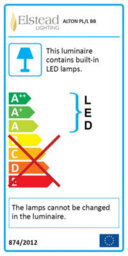 Luminosa Lighting Elstead Alton Led 1 Light Large Picture Wall Light Brass - thumbnail 2