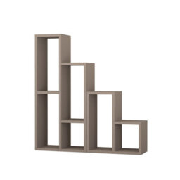 Decortie Sule Modern Plant Stand Multipurpose 2-Piece Display Mocha Grey H 89Cm - thumbnail 2