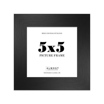 "5X5"" Turquoise Picture Frame - 5X5"" Square Frame With 1X1"" Mount For 5X5""/1X1"" Pictures Moderrn Style Thin Edge, 1 Pack" - image 1