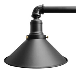 Long Life Lamps Company Industrial Suspended Ceiling Pendant 3 Lamp Black Metal Vintage Light Fitting M0053 - thumbnail 7