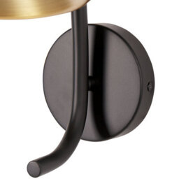 Beliani Black Copper Wall Lamp 20 X 30 X 28 Cm - Adjustable Cone Shade Industrial Spotlight For Living Room - thumbnail 7