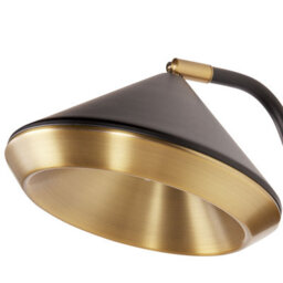 Beliani Black Copper Wall Lamp 20 X 30 X 28 Cm - Adjustable Cone Shade Industrial Spotlight For Living Room - thumbnail 5