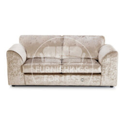 Furnishings For Less UK Crystal Crushed Velvet 3 Piece Sofa Set - 3 2 1  Mink - Full Back - thumbnail 3