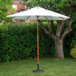 Samuel Alexander Rydal 2 Seater Wooden Love Seat & 2.7M Cream Parasol Set - thumbnail 9