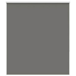 Berkfield Durable Roller Blind Blackout Grey 140X130 Cm Fabric Width 136.6 Cm Polyester - thumbnail 1