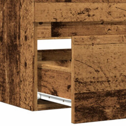 Berkfield Bathroom Hanging Cabinet Old Wood 80X38.5X45 Cm Engineered Wood - thumbnail 8