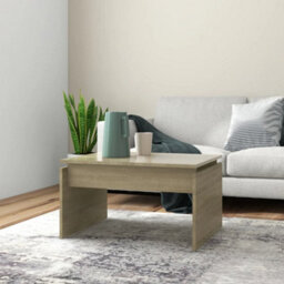 Berkfield Modern Coffee Table Sonoma Oak 68X50X38 Cm Engineered Wood - thumbnail 2
