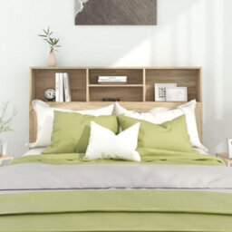 Berkfield Headboard Cabinet Sonoma Oak 140X19X103.5 Cm - thumbnail 3