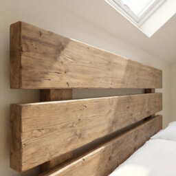 Orvix Super King Bed Frame 30Cm High  / Chunky Solid Rustic Pine Bed With Headboard - thumbnail 7