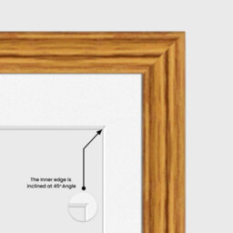 AK Frames 40X20Cm Oak Classic Multi Photo Frame With White Mount - Holds 3 Apertures (3X) 6X4 Photos - thumbnail 7