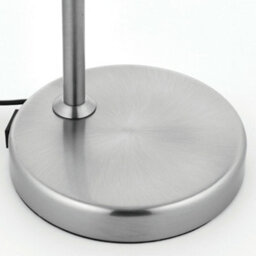Adjustable Neck Desk Lamp Satin Nickel Industrial Metal Shade Table Work Light - thumbnail 4