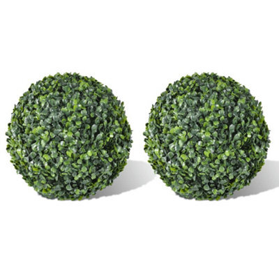 Vidaxl Boxwood Ball Artificial Leaf Topiary Ball 35 Cm 2 Pcs Artificial Plants - image 1