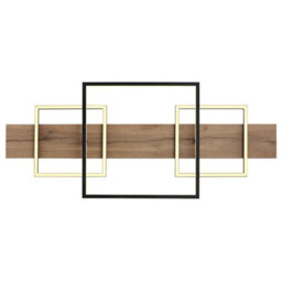 Luminosa Lighting Luminosa Vanni 95X40Cm Integrated Led Semi Flush Ceiling Light Matt Black 3X Led 3000K - thumbnail 4