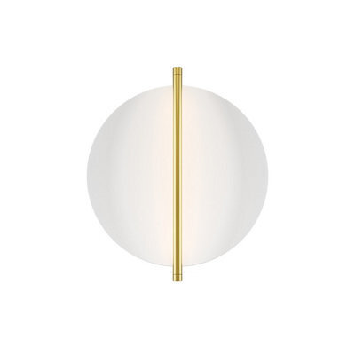 Luminosa Lighting Luminosa Mira Modern Integrated Led Wall Lamp Gold 3000K 300Lm White Shade - image 1