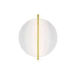 Luminosa Lighting Luminosa Mira Modern Integrated Led Wall Lamp Gold 3000K 300Lm White Shade - thumbnail 1