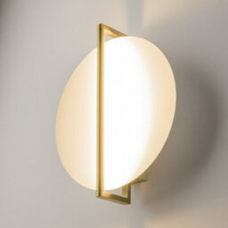 Luminosa Lighting Luminosa Mira Modern Integrated Led Wall Lamp Gold 3000K 300Lm White Shade - thumbnail 2