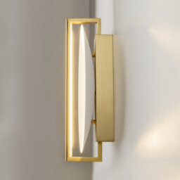Luminosa Lighting Luminosa Mira Modern Integrated Led Wall Lamp Gold 3000K 300Lm White Shade - thumbnail 5