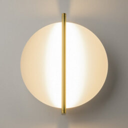 Luminosa Lighting Luminosa Mira Modern Integrated Led Wall Lamp Gold 3000K 300Lm White Shade - thumbnail 4