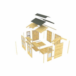 Buttercup Farm 6Ft X 4Ft Apex Potting Shed - Wood - L127 X W175 X H217 Cm - thumbnail 4