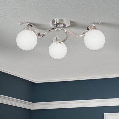 Pagazzi Lighting Pagazzi Bombo 3 Light Semi Flush Ceiling Light - image 1