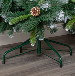 Samuel Alexander 6Ft (1.8M) Frosted Glacier Pine Snow Tipped Christmas Tree With Pine Cones And 710 Tips - thumbnail 5