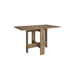 Decortie Modern Artemio Foldable Table Dark Oak Effect Rectangular Engineered Wood Folding Table 130(W)X76(D)X73.4(H)Cm Kitchen - thumbnail 2