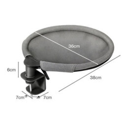 Skylos 360 Rotating Plush Mesh Cat Bed For Desk Sturdy Hammock Holds 21Kg - thumbnail 4