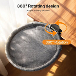 Skylos 360 Rotating Plush Mesh Cat Bed For Desk Sturdy Hammock Holds 21Kg - thumbnail 7
