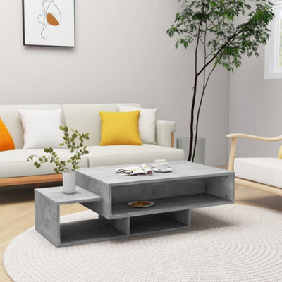 Berkfield Coffee Table Concrete Grey 105X55X32 Cm Engineered Wood - image 1