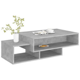 Berkfield Coffee Table Concrete Grey 105X55X32 Cm Engineered Wood - thumbnail 4