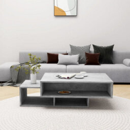 Berkfield Coffee Table Concrete Grey 105X55X32 Cm Engineered Wood - thumbnail 3