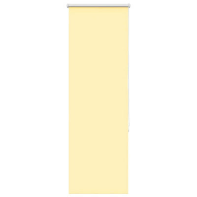 Berkfield Roller Blind Blackout Yellow 45X150 Cm Fabric Width 40.7 Cm Polyester - image 1