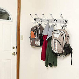 Stainless Steel Coat And Hat Rack, Wall-Mounted Aluminum Alloy Back Clothes Hook For Bathroom, Pack Of 2 - thumbnail 6