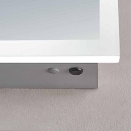 Plum&clay Azure Led Illuminated Silver Double Mirrored Wall Cabinet (H)700mm (W)650mm - thumbnail 5