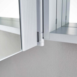 Plum&clay Azure Led Illuminated Silver Double Mirrored Wall Cabinet (H)700mm (W)650mm - thumbnail 4