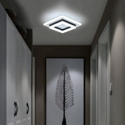Modern Led Square Ceiling Light For Bedroom, Hallway, Living Room & Staircase - thumbnail 3