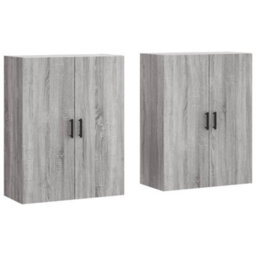 Berkfield Wall Mounted Cabinets 2 Pcs Grey Sonoma 69.5X34X90 Cm - thumbnail 2