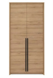 Arte Genua 2-Door Wardrobe In Wild Oak - Rustic Texture Meets Contemporary Utility - thumbnail 2