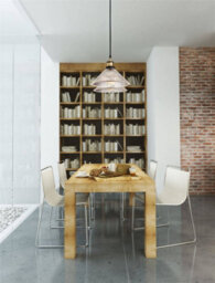 Luminosa Lighting Luminosa Empire 1 Light Dome Ceiling Pendant Antique Brass, Clear Fluted Glass, E27 - thumbnail 2