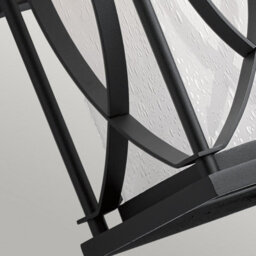Luminosa Lighting Elstead Kichler Ashbern Outdoor 1 Light Wall Lantern Textured Black Ip44 - thumbnail 3