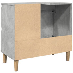 Berkfield Sink Cabinet Concrete Grey 65X33X60 Cm Engineered Wood - thumbnail 7