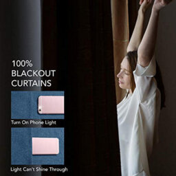 Deconovo 100% Blackout Eyelet Curtains, Faux Linen Thermal Curtains For Bedroom, 52 X 54 Inch(Width X Length), Dark Blue, 2 Panels - thumbnail 5