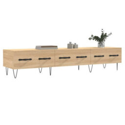 Berkfield Sturdy Tv Cabinet Sonoma Oak 150X36X30 Cm Engineered Wood - thumbnail 3