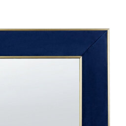 Beliani Standing Mirror Lautrec 150 Cm Velvet Navy Blue - thumbnail 8