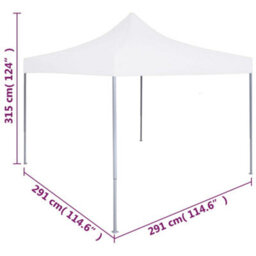 Berkfield Professional Folding Party Tent 3X3 M Steel White - thumbnail 9