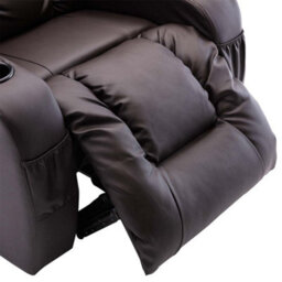 More4Homes Caesar Electric Recliner Bonded Leather 1+2 Seater Sofa Set (Brown) - thumbnail 6