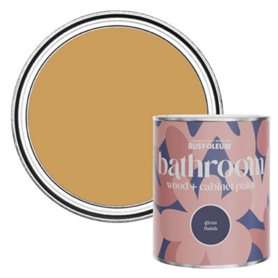Rust-Oleum Dijon Gloss Bathroom Wood & Cabinet Paint 750Ml - image 1