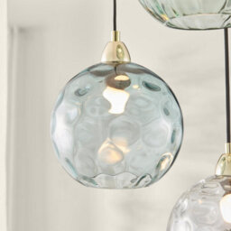 Furniturebox Uk Lake 3 Green Glass Globes Pendant Ceiling Light - thumbnail 6