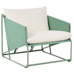Beliani Garden Sofa Set 3 Seater Ponte Metal Green - thumbnail 5